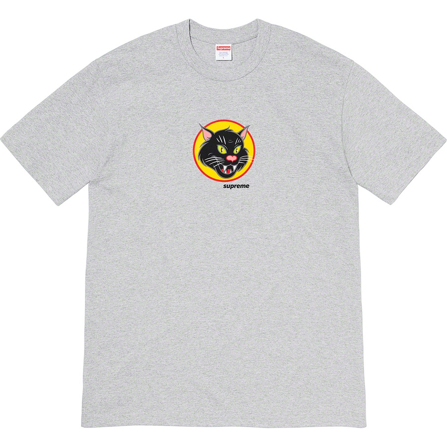 Supreme Black Cat Tee (SS20) - Heather Grey - $38