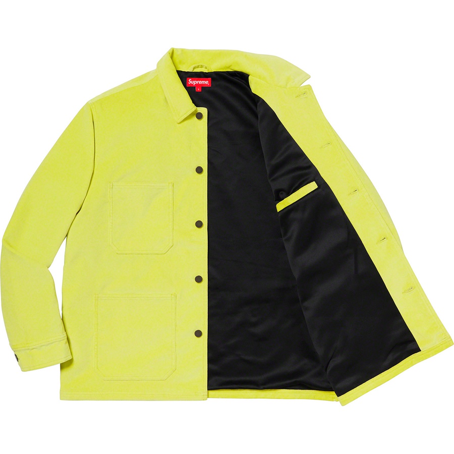 Supreme Velvet Chore Coat (SS20) - Bright Green - $198