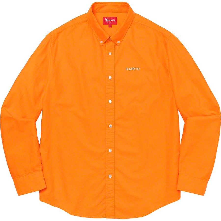 Supreme Oxford Shirt (SS20) - Orange - $118