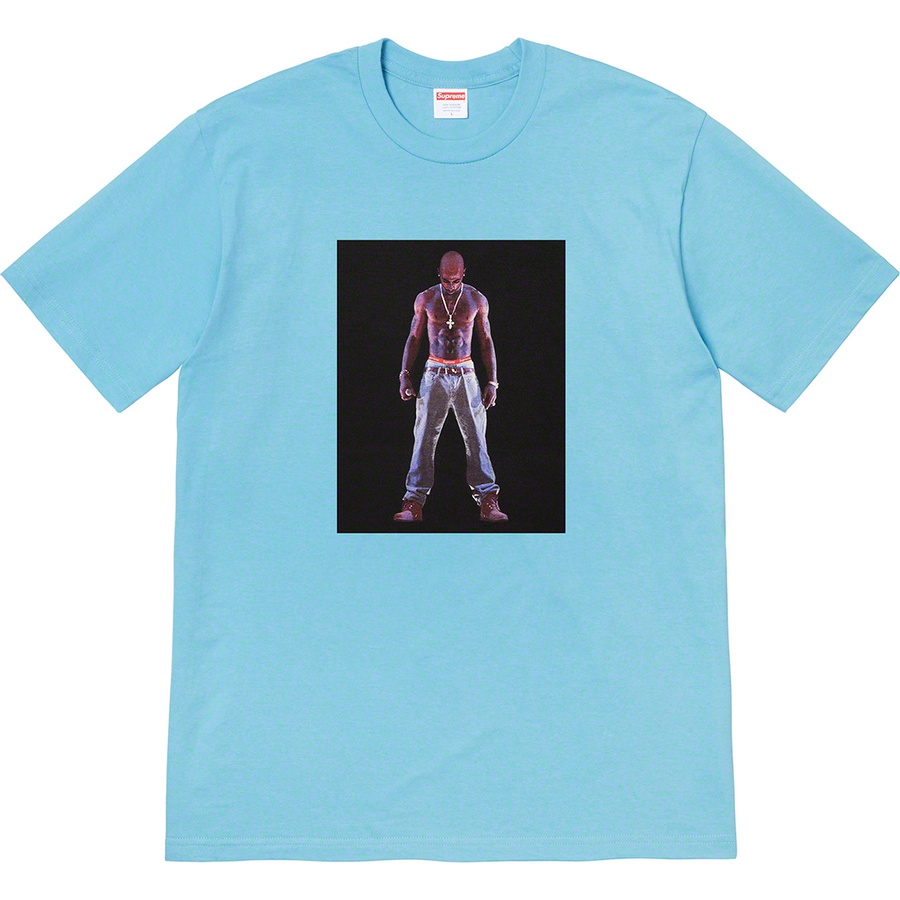 Supreme Tupac Hologram Tee (SS20) - Light Slate - $48