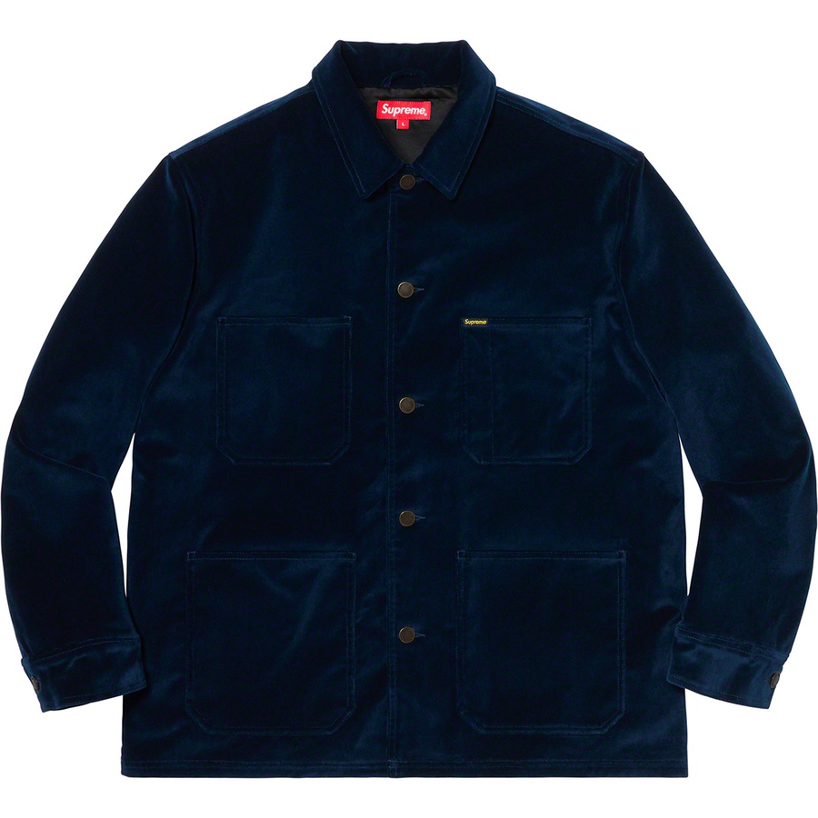 Supreme Velvet Chore Coat (SS20) - Navy - $198