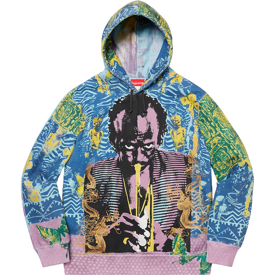 Supreme Miles Davis Hooded Sweatshirt (SS20) - Blue - $198