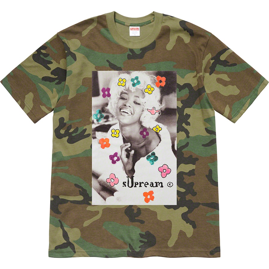 Supreme Naomi Tee (SS20) - Woodland Camo - $48