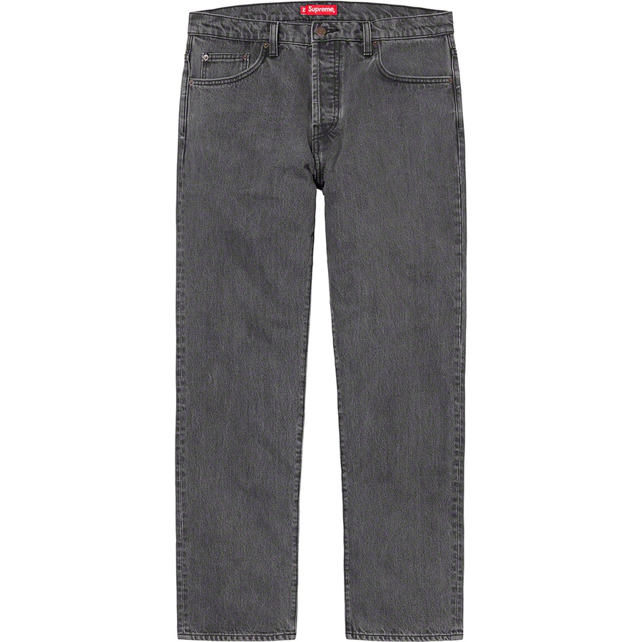Supreme Washed Regular Jean (SS20) - Black - $148