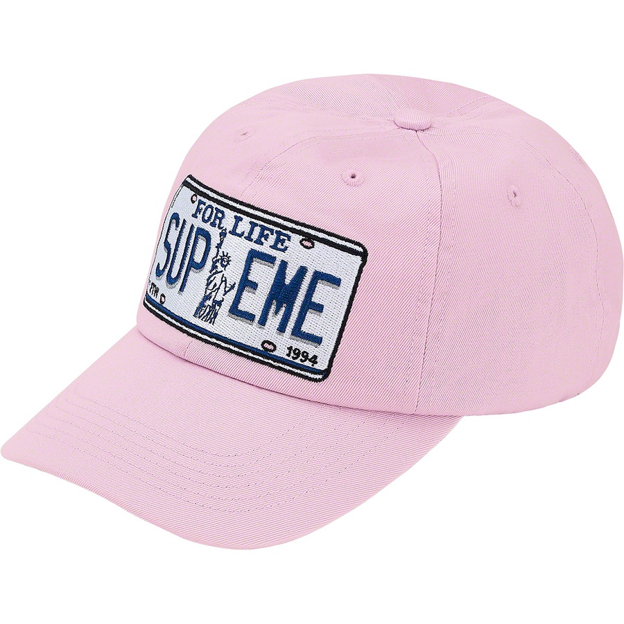 Supreme License Plate 6-Panel (SS20) - Light Purple - $48