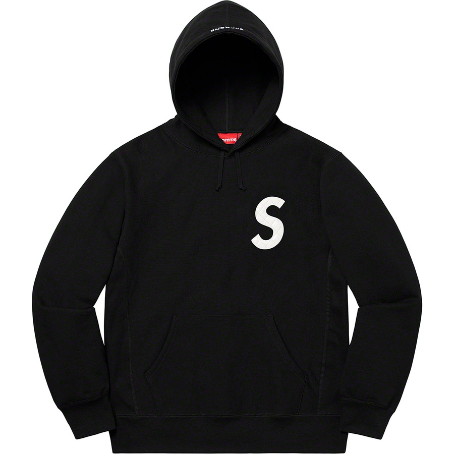 Supreme S Logo Hooded Sweatshirt (SS20) - Black - $158