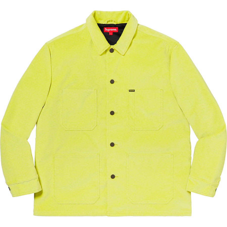 Supreme Velvet Chore Coat (SS20) - Bright Green - $198
