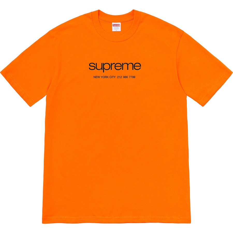 Supreme Shop Tee (SS20) - Orange - $38