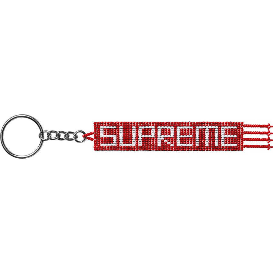 Supreme Beaded Keychain (SS20) - Red - $24