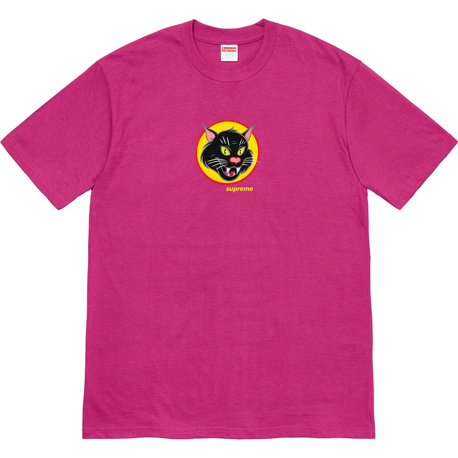 Supreme Black Cat Tee (SS20) - Magenta - $38