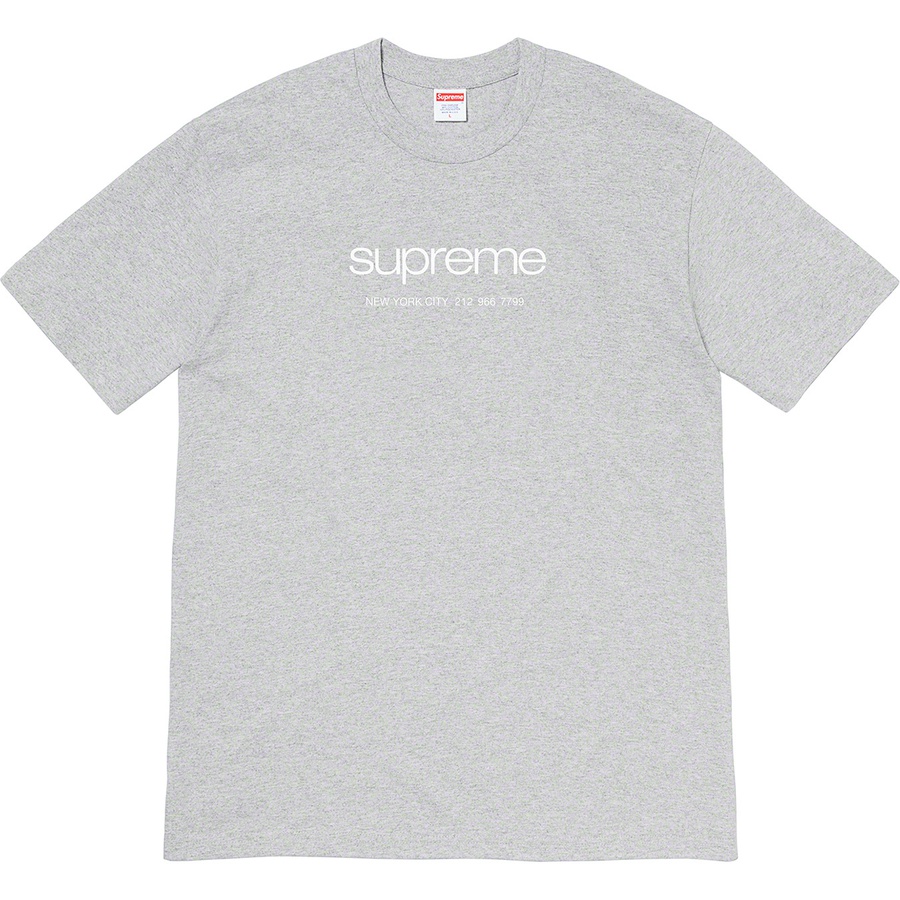 Supreme Shop Tee (SS20) - Heather Grey - $38