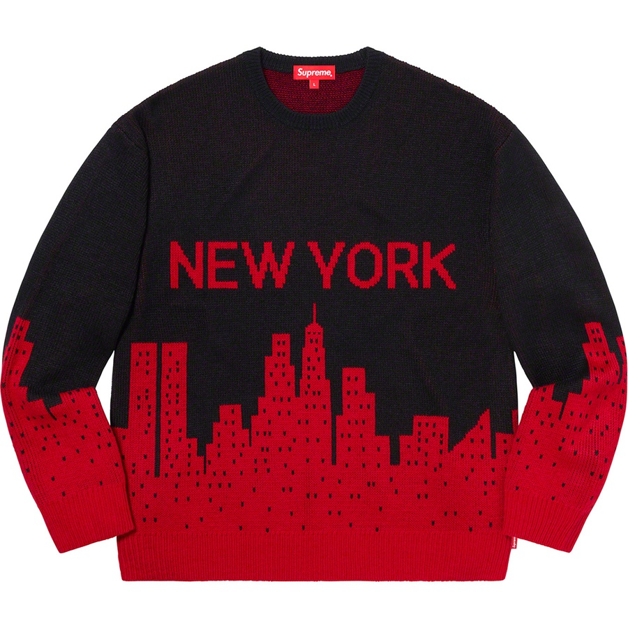 Supreme New York Sweater (SS20) - Black - $148