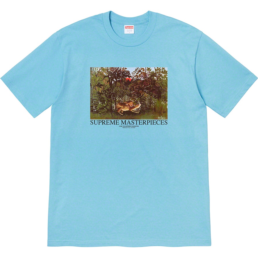 Supreme Masterpieces Tee (SS20) - Light Slate - $38