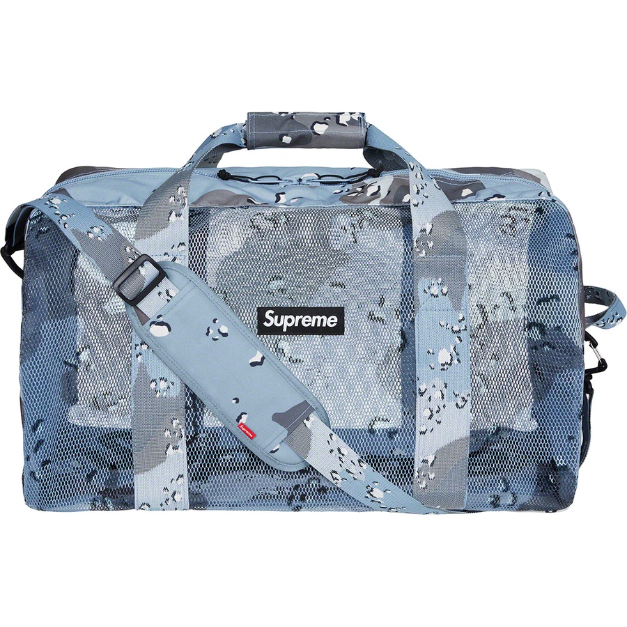 Supreme Big Duffle Bag (SS20) - Blue Chocolate Chip Camo - $128