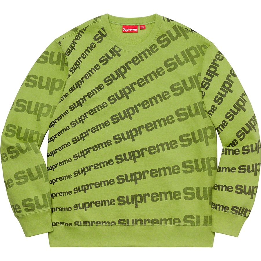 Supreme Radial Crewneck (SS20) - Lime - $148