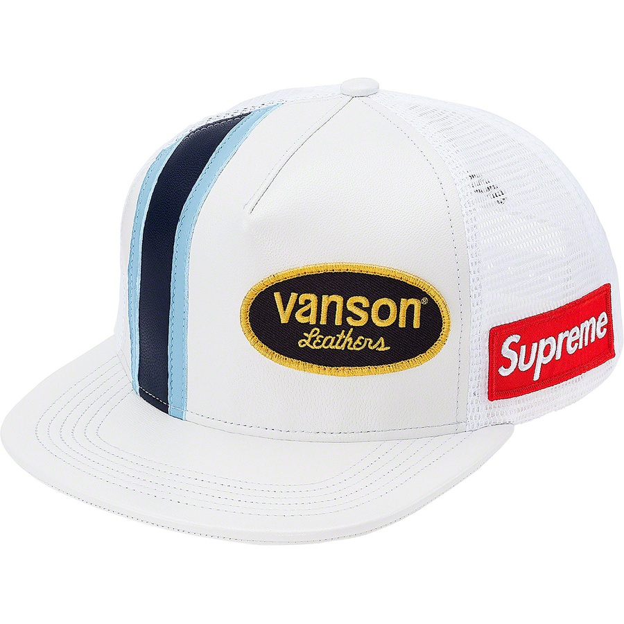 Supreme Supreme Vanson Leathers Mesh Back 5-Panel (SS20) - White - $68