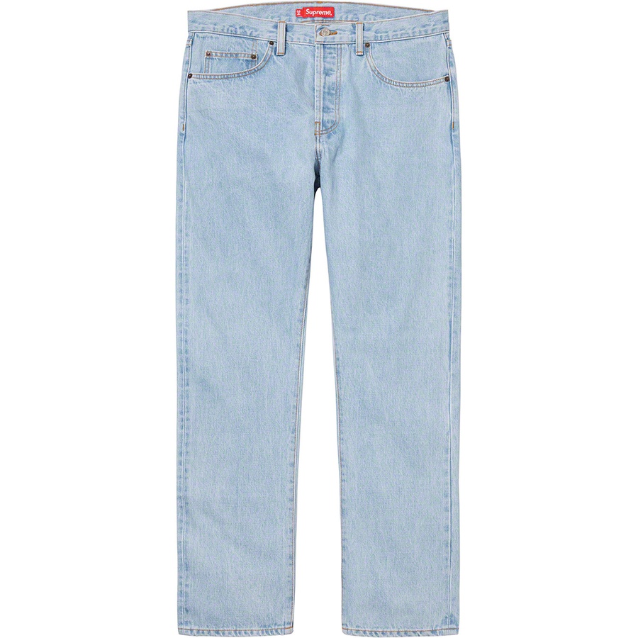 Supreme Stone Washed Slim Jean (SS20) - Stone Washed Indigo - $168