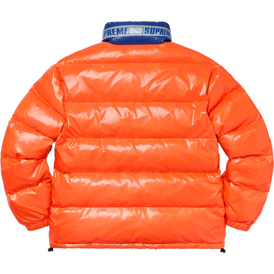 Supreme Shiny Reversible Puffy Jacket (SS20) - Orange - $198