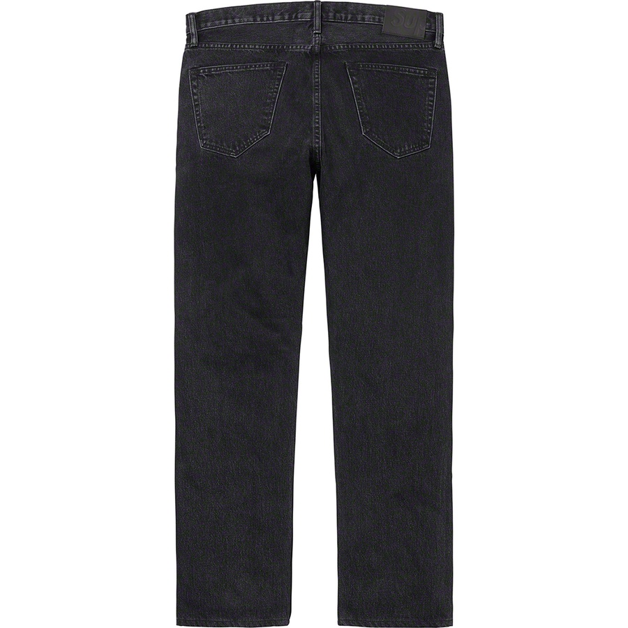 Supreme Stone Washed Black Slim Jean (SS20) - Washed Black - $148