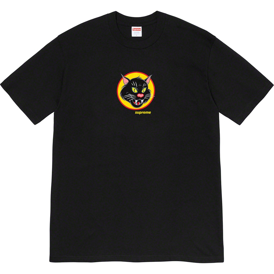 Supreme Black Cat Tee (SS20) - Black - $38