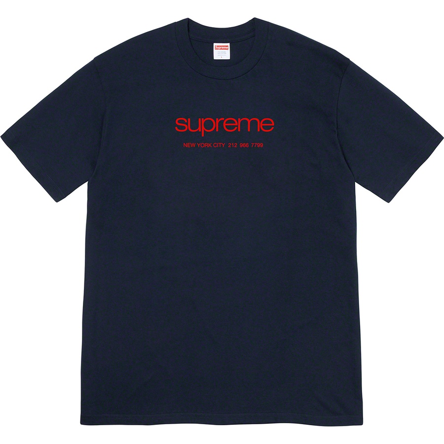 Supreme Shop Tee (SS20) - Navy - $38