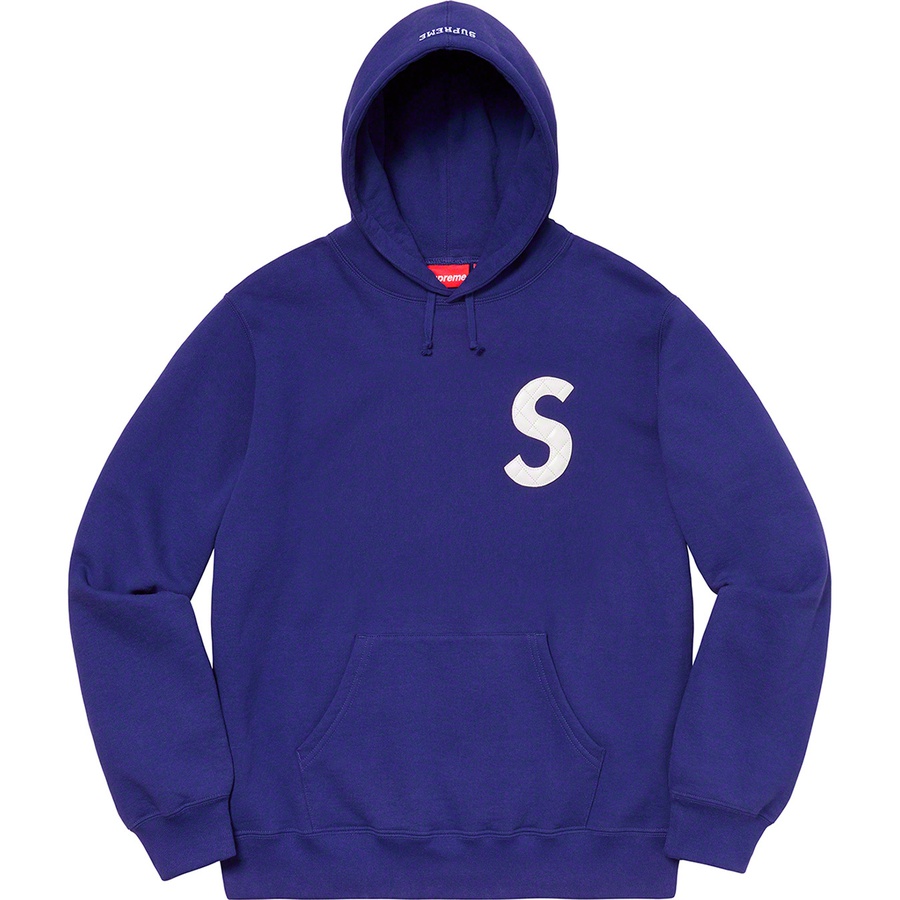 Supreme S Logo Hooded Sweatshirt (SS20) - Dark Royal - $158