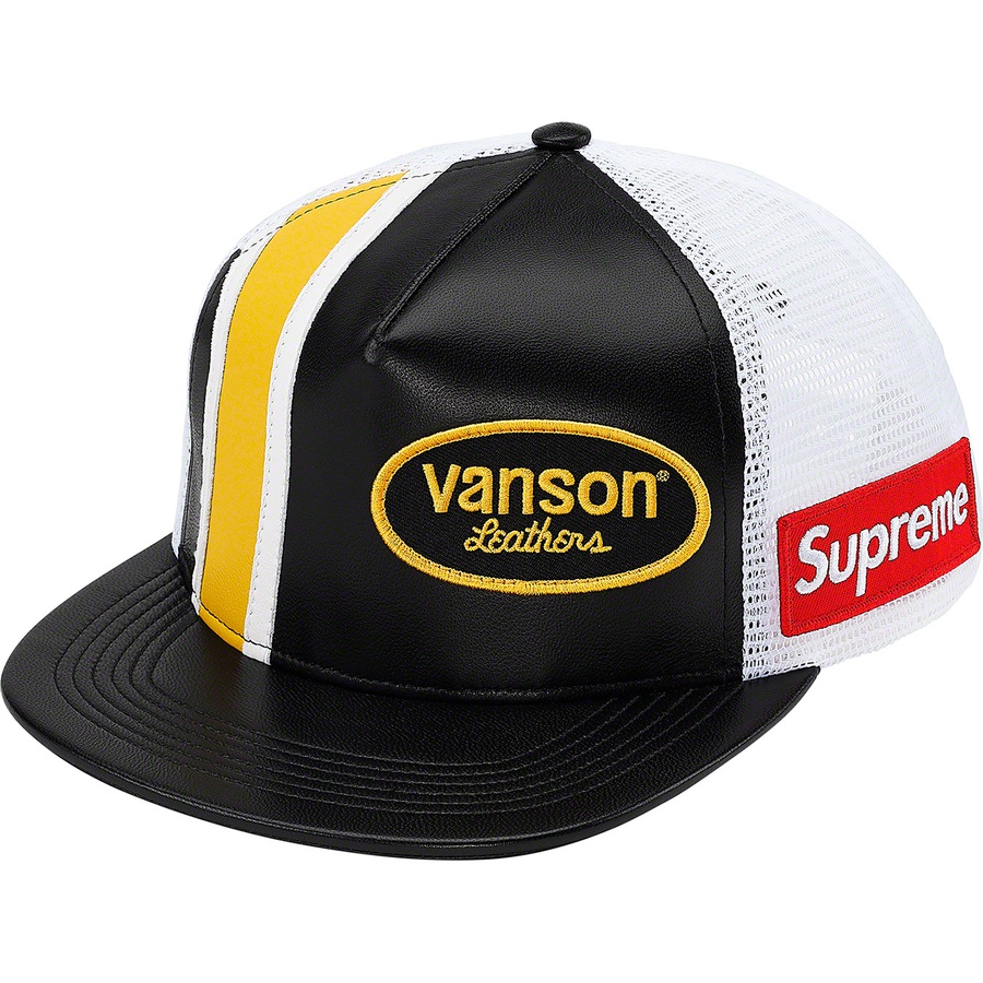 Supreme Supreme Vanson Leathers Mesh Back 5-Panel (SS20) - Black - $68