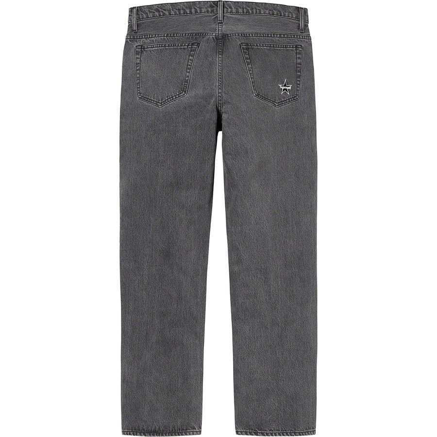 Supreme Washed Regular Jean (SS20) - Black - $148