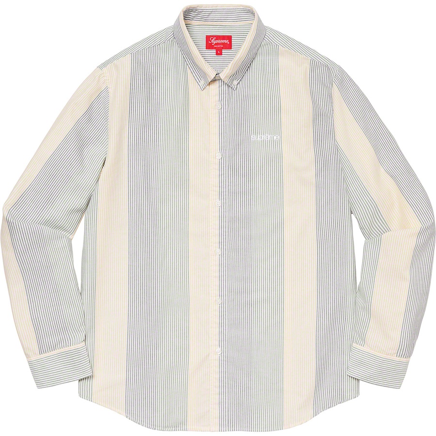 Supreme Oxford Shirt (SS20) - Green Multi Stripe - $118