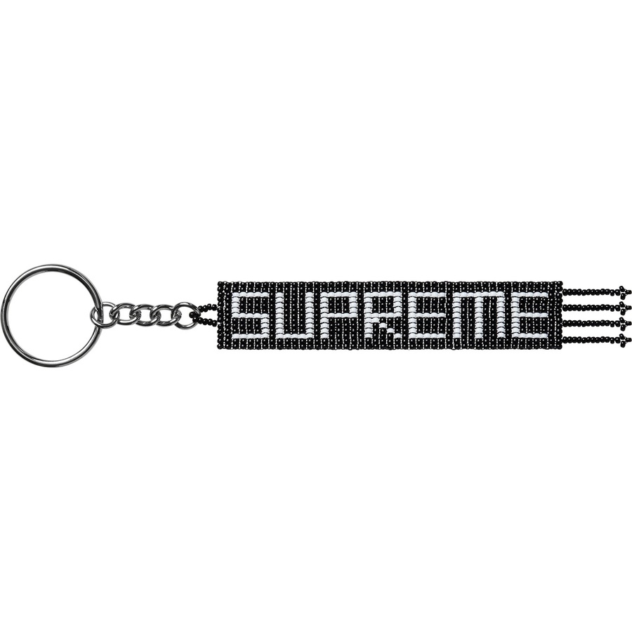 Supreme Beaded Keychain (SS20) - Black - $24