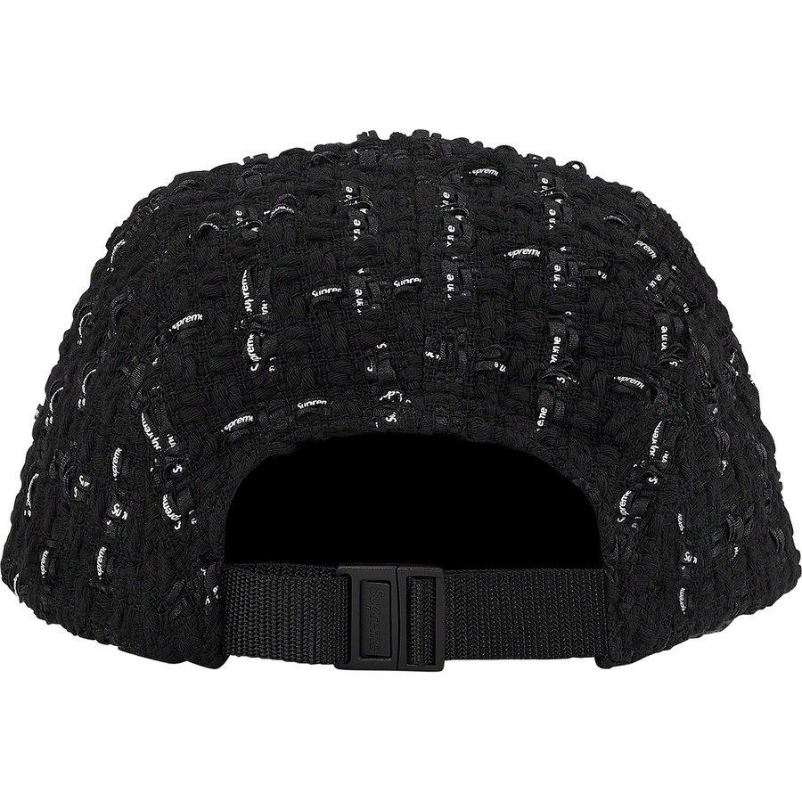 Supreme Ribbon Bouclé Camp Cap (SS20) - Black - $60