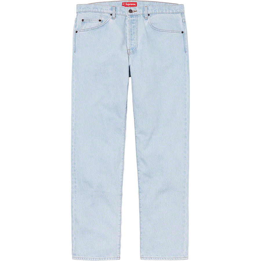 Supreme Washed Regular Jean (SS20) - Blue - $148