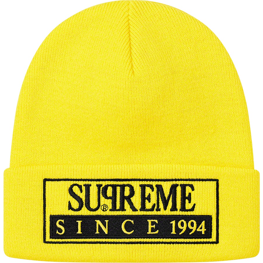 Supreme Reserved Beanie (SS20) - Bright Yellow - $34