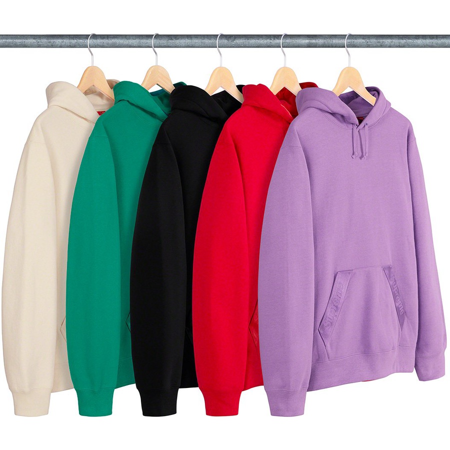 Supreme Tonal Webbing Hooded Sweatshirt (SS20) - tonalwebbh - $158