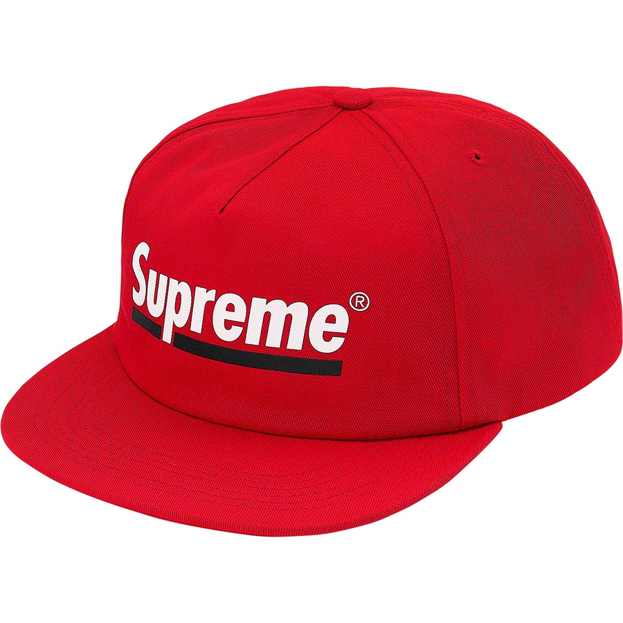 Supreme Underline 5-Panel (SS20) - Red - $42