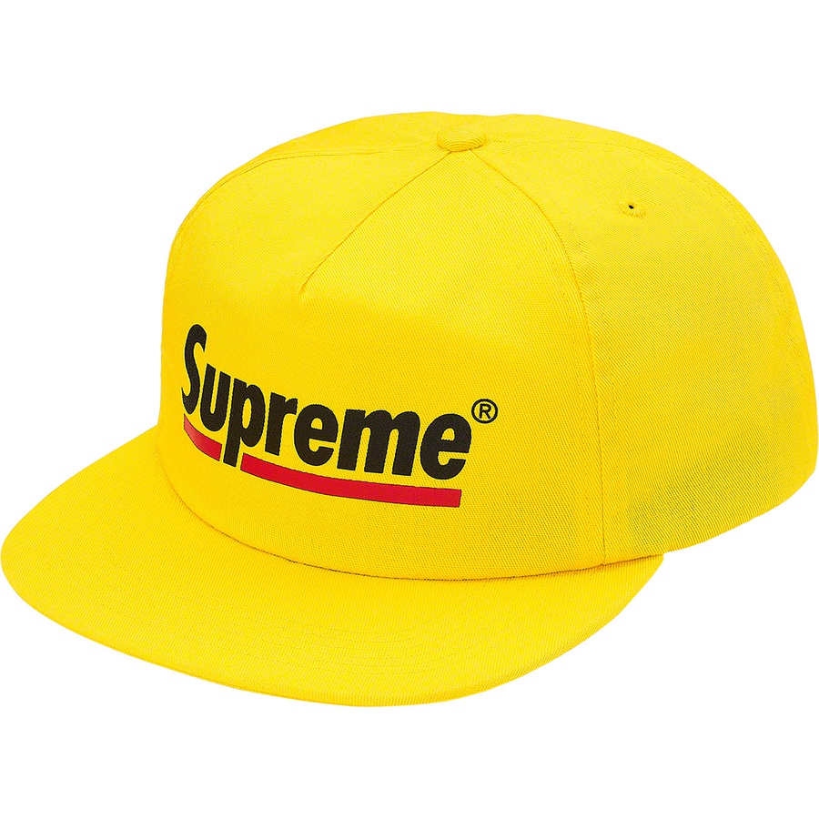 Supreme Underline 5-Panel (SS20) - Bright Yellow - $42