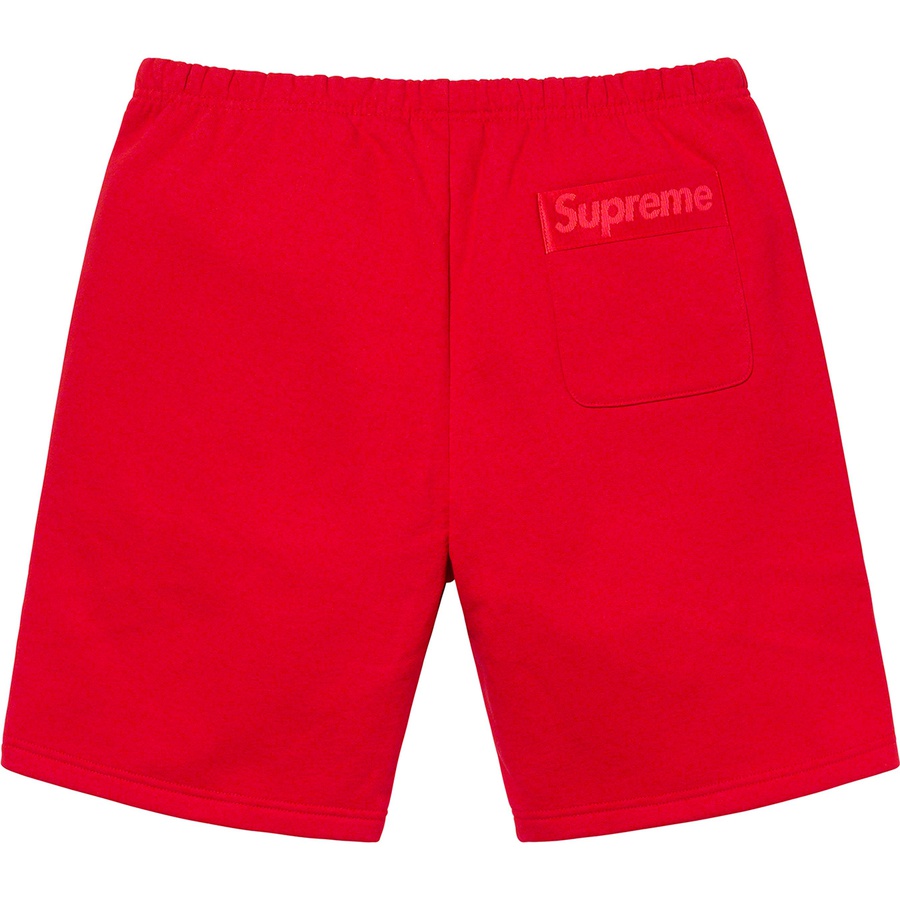 Supreme Tonal Webbing Sweatshort (SS20) - Red - $118