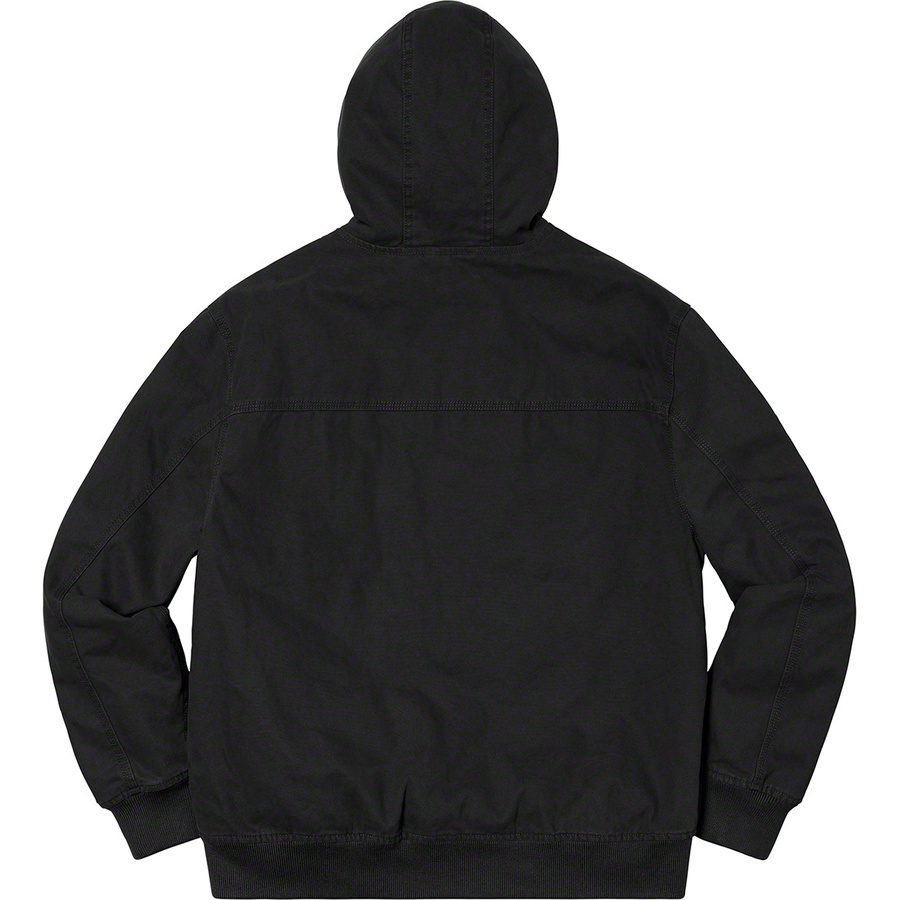 Supreme Canvas Hooded Work Jacket (SS20) - Black - $198