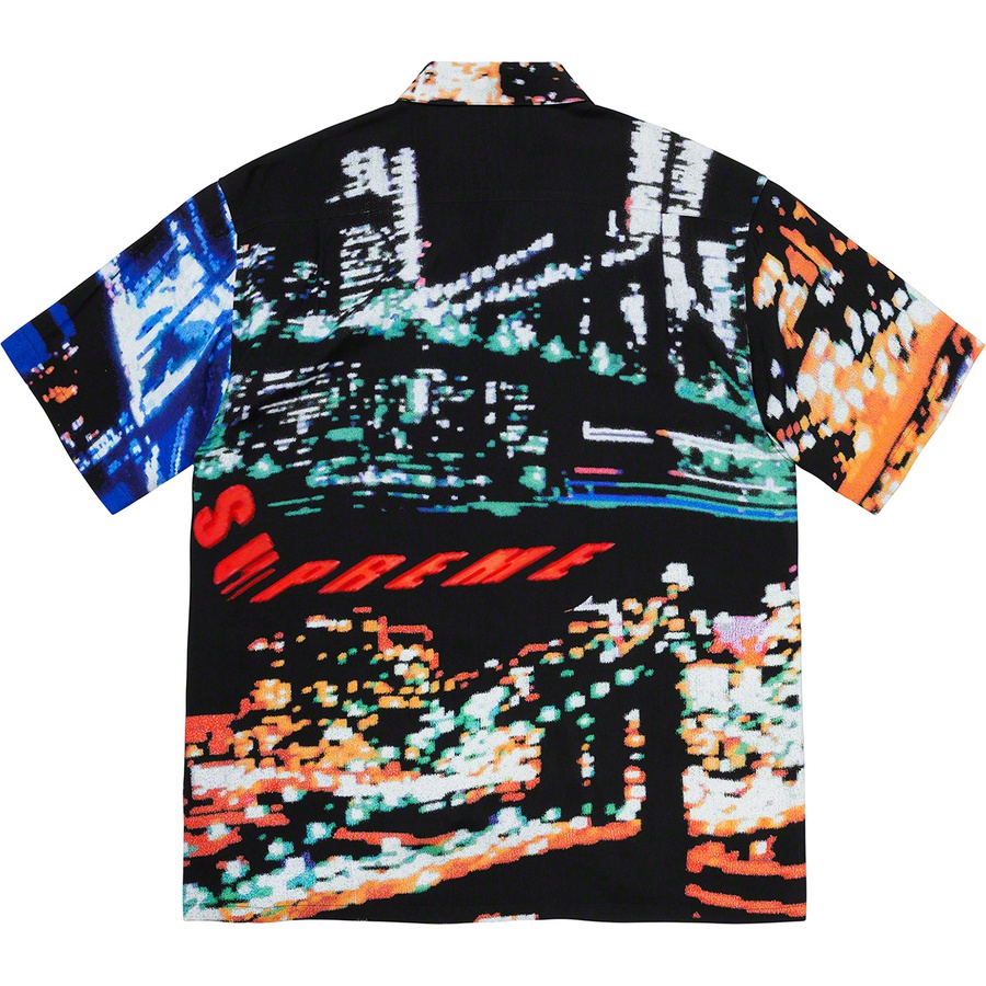 Supreme City Lights Rayon S S Shirt (SS20) - Black - $138