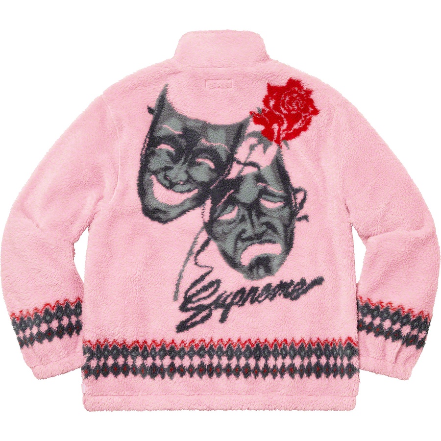 Supreme Drama Mask Fleece Jacket (SS20) - Pink - $198