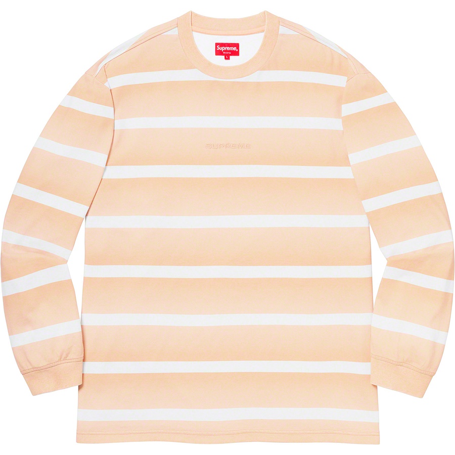 Supreme Fade Stripe L S Top (SS20) - Tan - $78