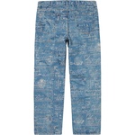 Supreme Checks Embroidered Jean (SS20) - Blue
