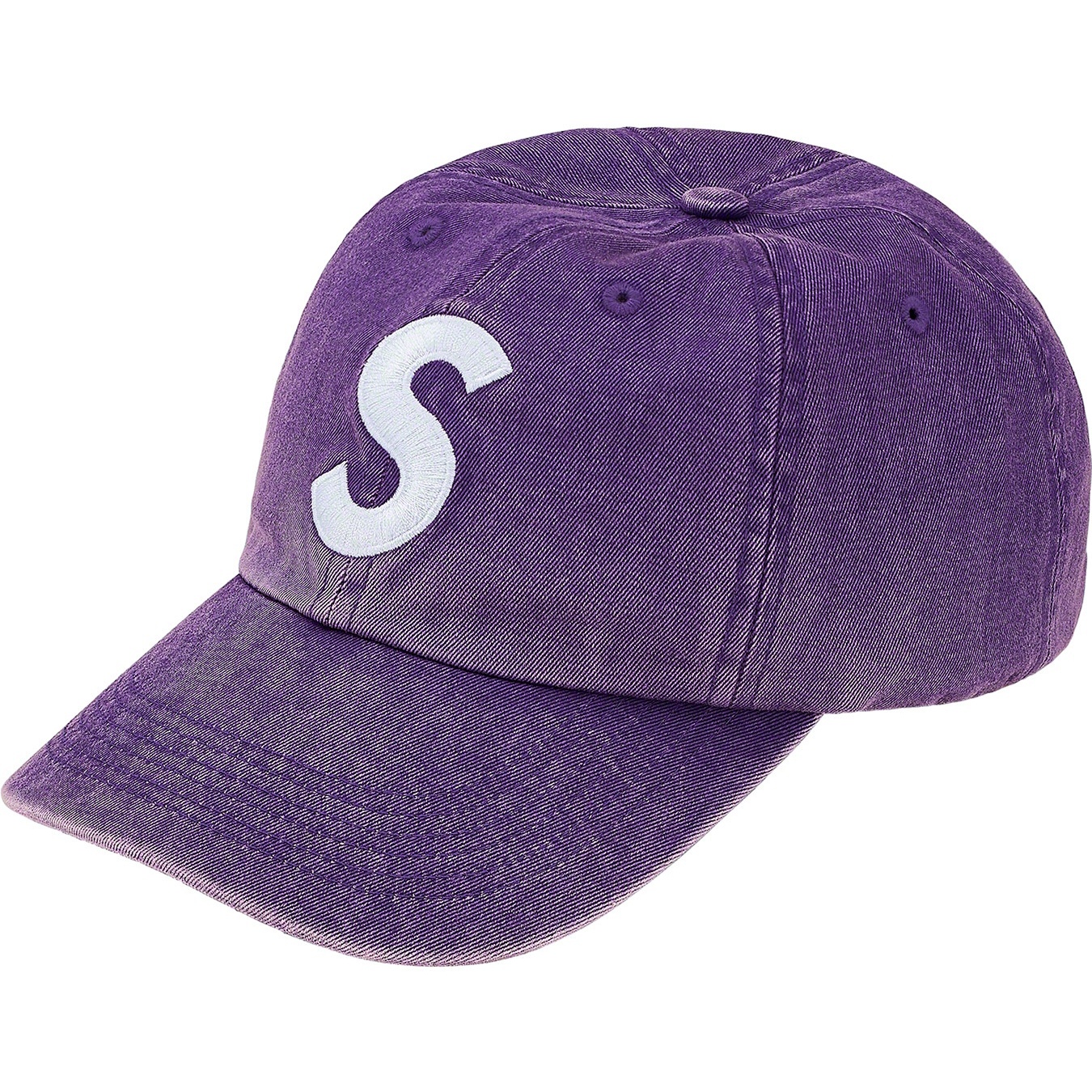 Supreme Pigment Print S Logo 6-Panel (SS20) - Purple - $48