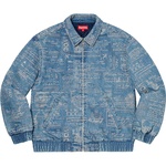 Supreme Checks Embroidered Denim Jacket (SS20) - Blue