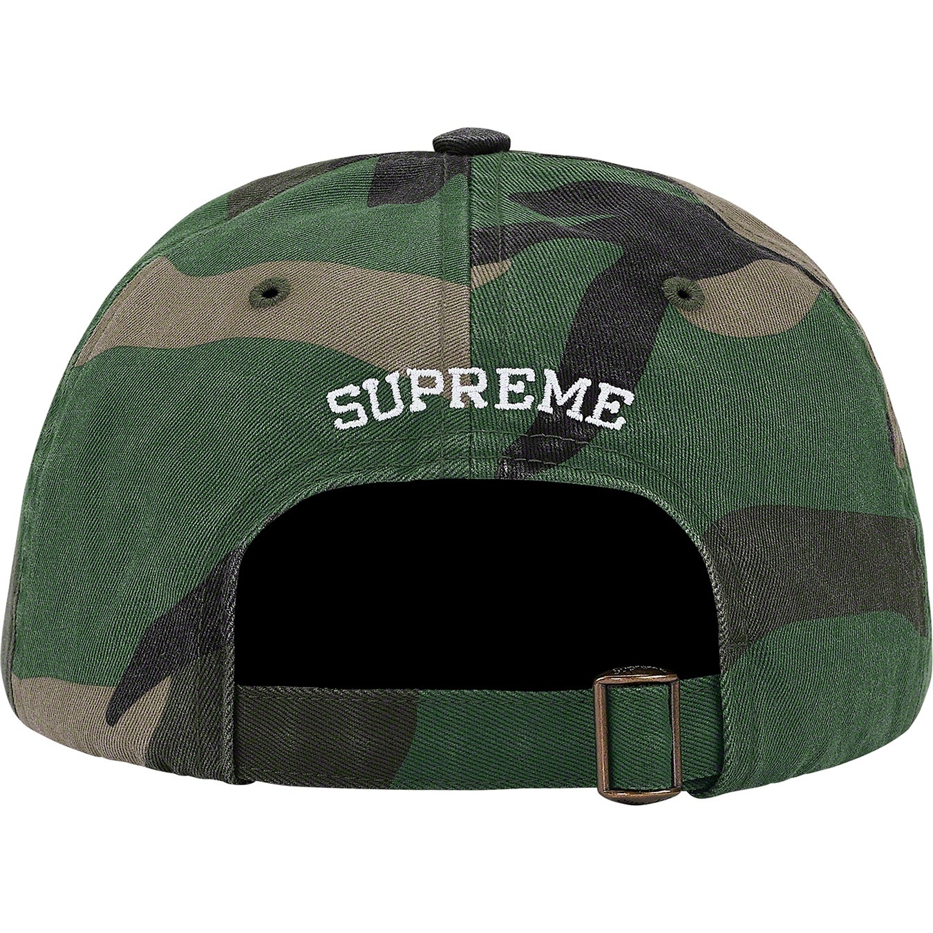 Supreme Pigment Print S Logo 6-Panel (SS20) - Woodland Camo - $48