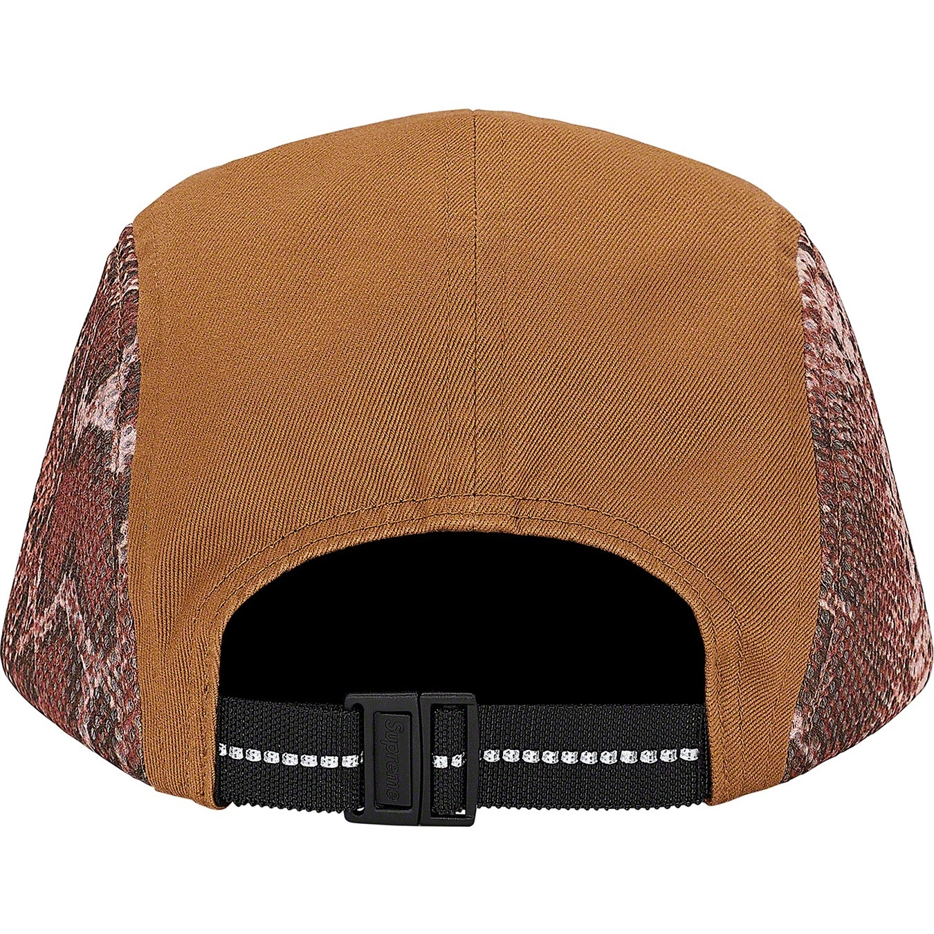 Supreme Snakeskin Mesh Camp Cap (SS20) - Brown - $48