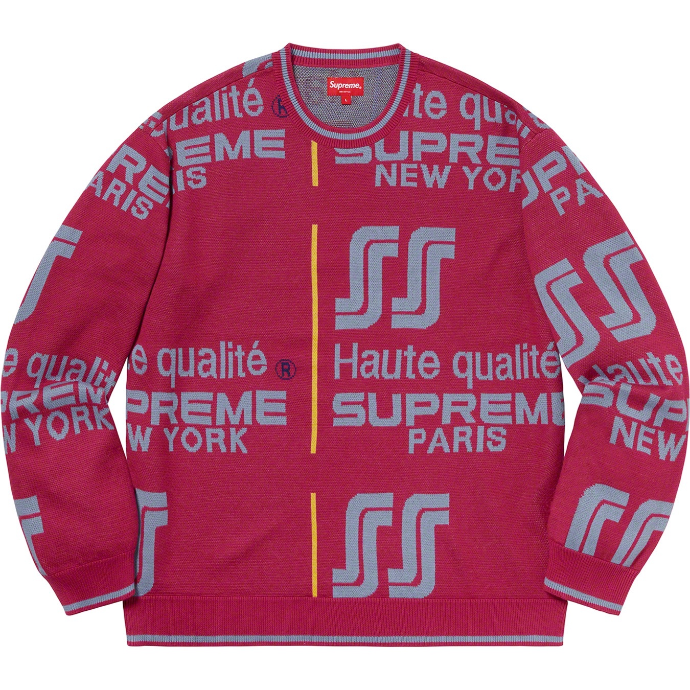 Supreme Qualité Sweater (SS20) - Pink - $138
