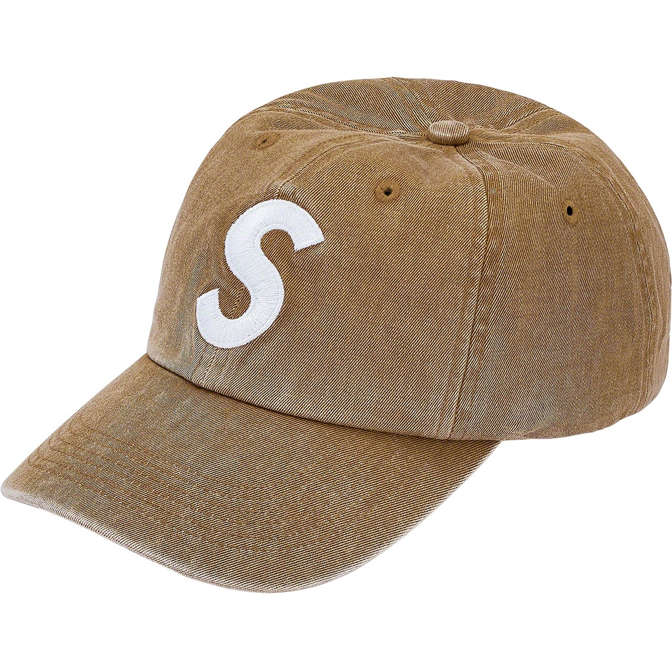 Supreme Pigment Print S Logo 6-Panel (SS20) - Tan - $48