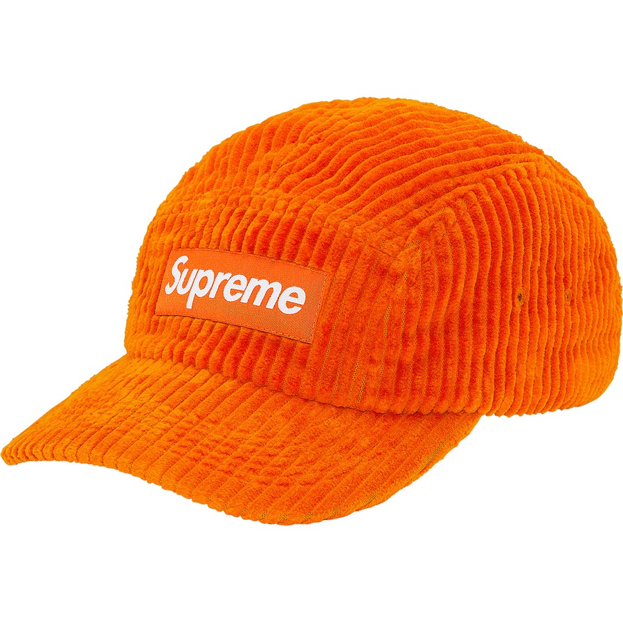 Supreme Wide Wale Corduroy Camp Cap (SS20) - Orange - $48