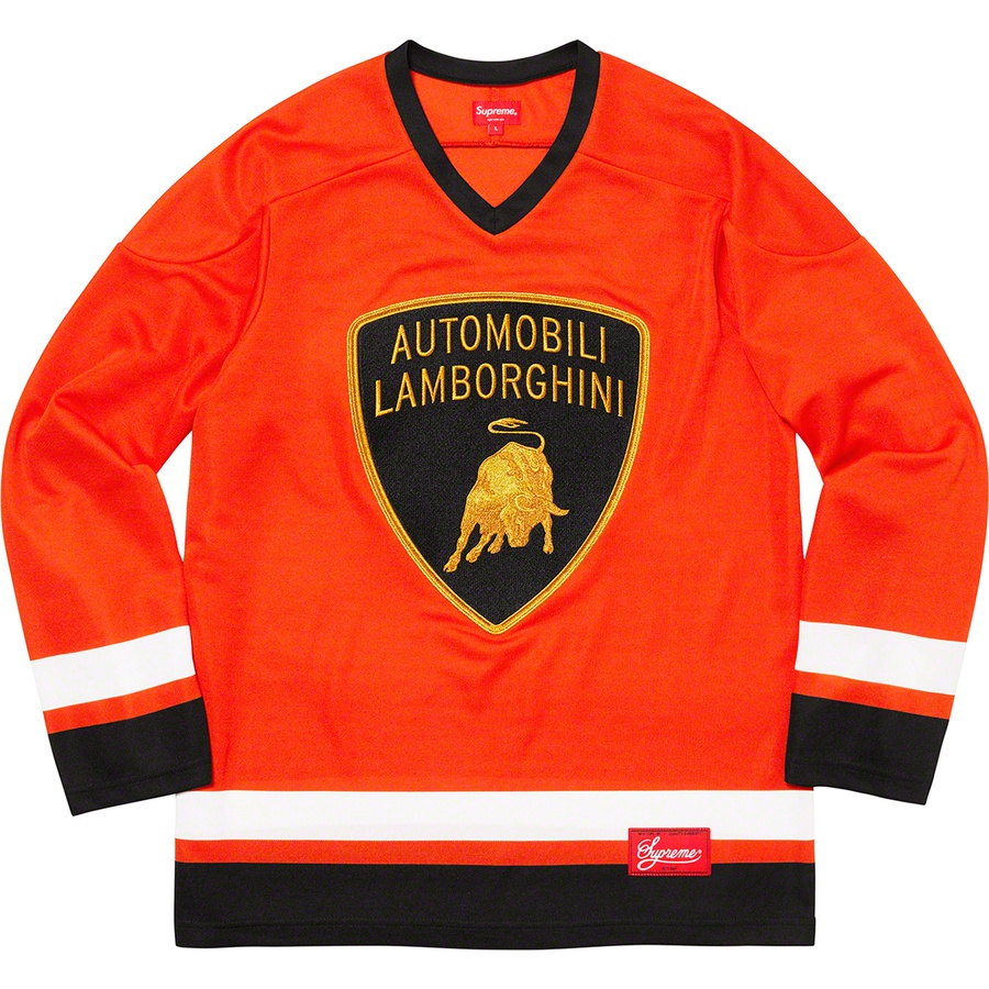 Supreme Supreme Automobili Lamborghini Hockey Jersey (SS20) - Orange - $148